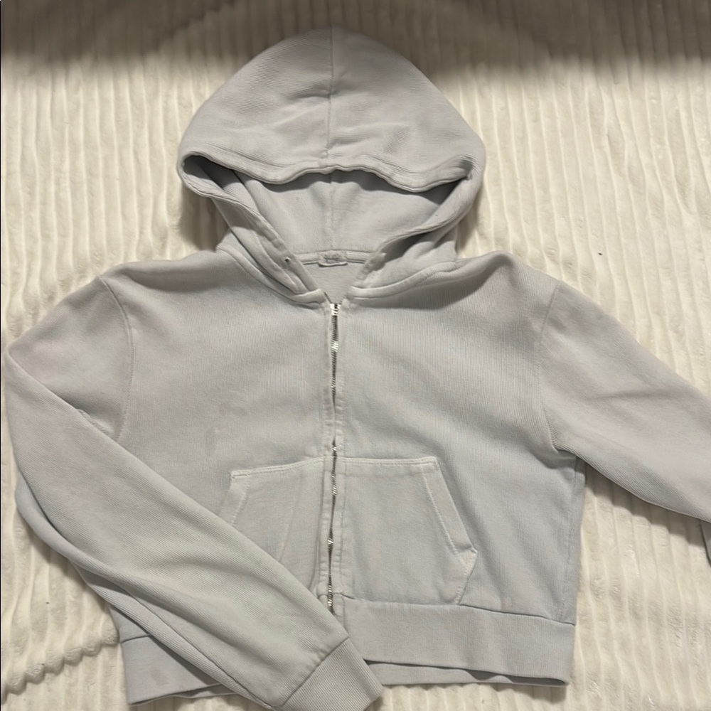Brandy Melville cropped zip up